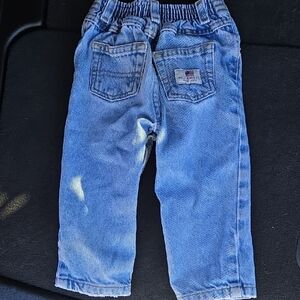 Vintage Polo Jeans Ralph Lauren Classic Blue Snap Denim Kids Jeans Large